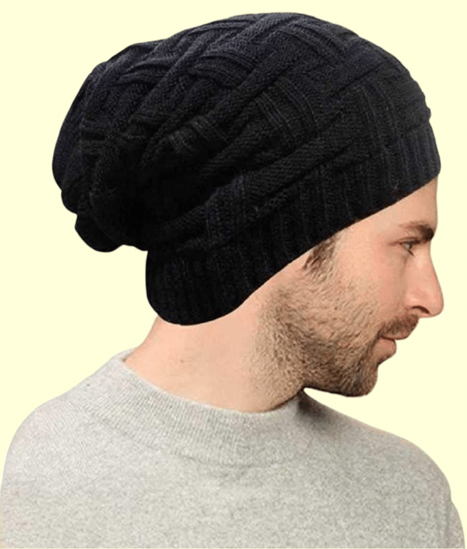     			Shakubhar Pack of 1 Woollen Men's Cap ( Black )