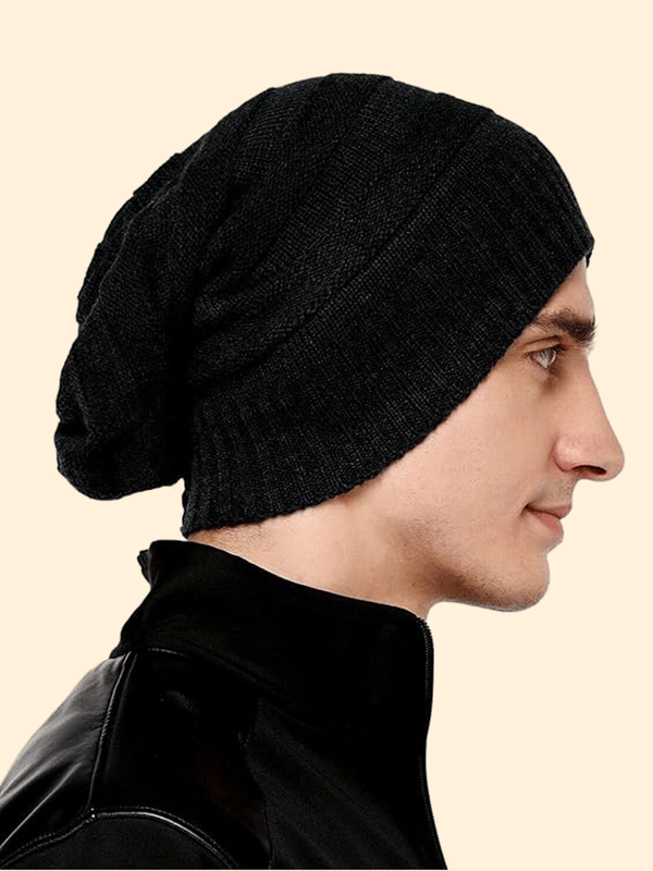     			Shakubhar Pack of 1 Woollen Men's Cap ( Black )