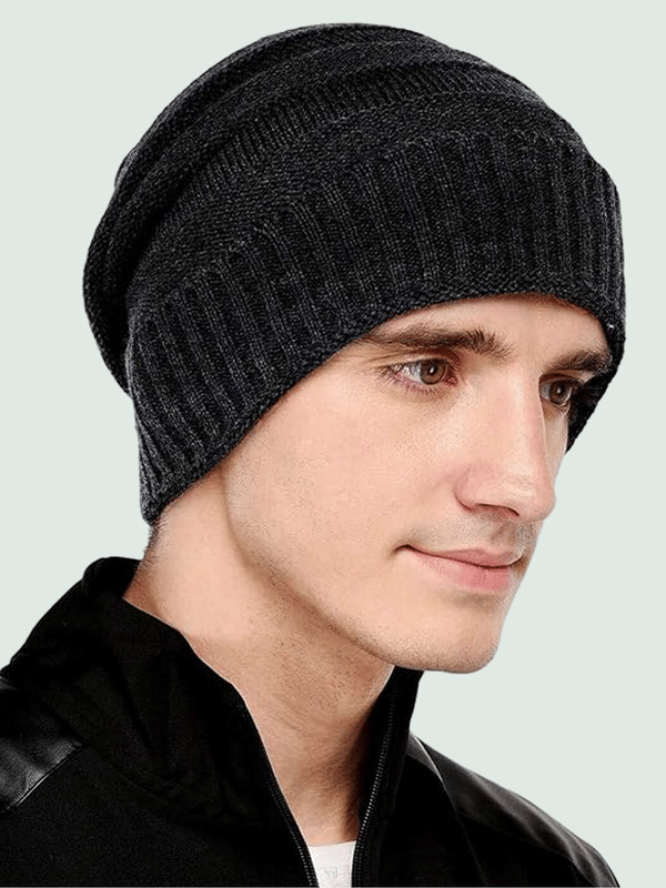     			Shakubhar Pack of 1 Woollen Men's Cap ( Black )