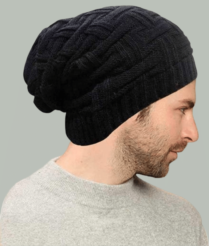     			Shakubhar Pack of 1 Woollen Men's Cap ( Black )