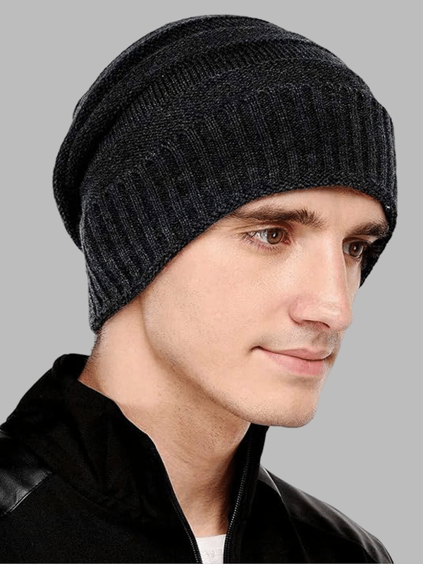     			Shakubhar Pack of 1 Woollen Men's Cap ( Black )