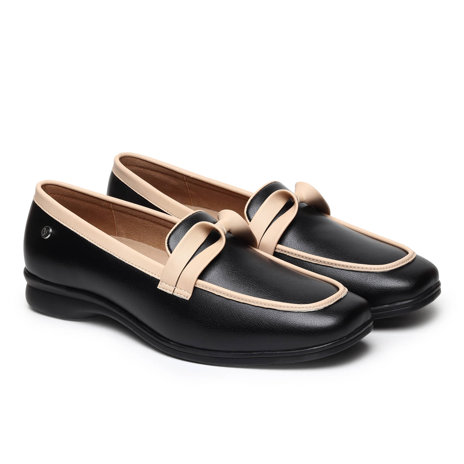     			Yoho Black Women's Loafers