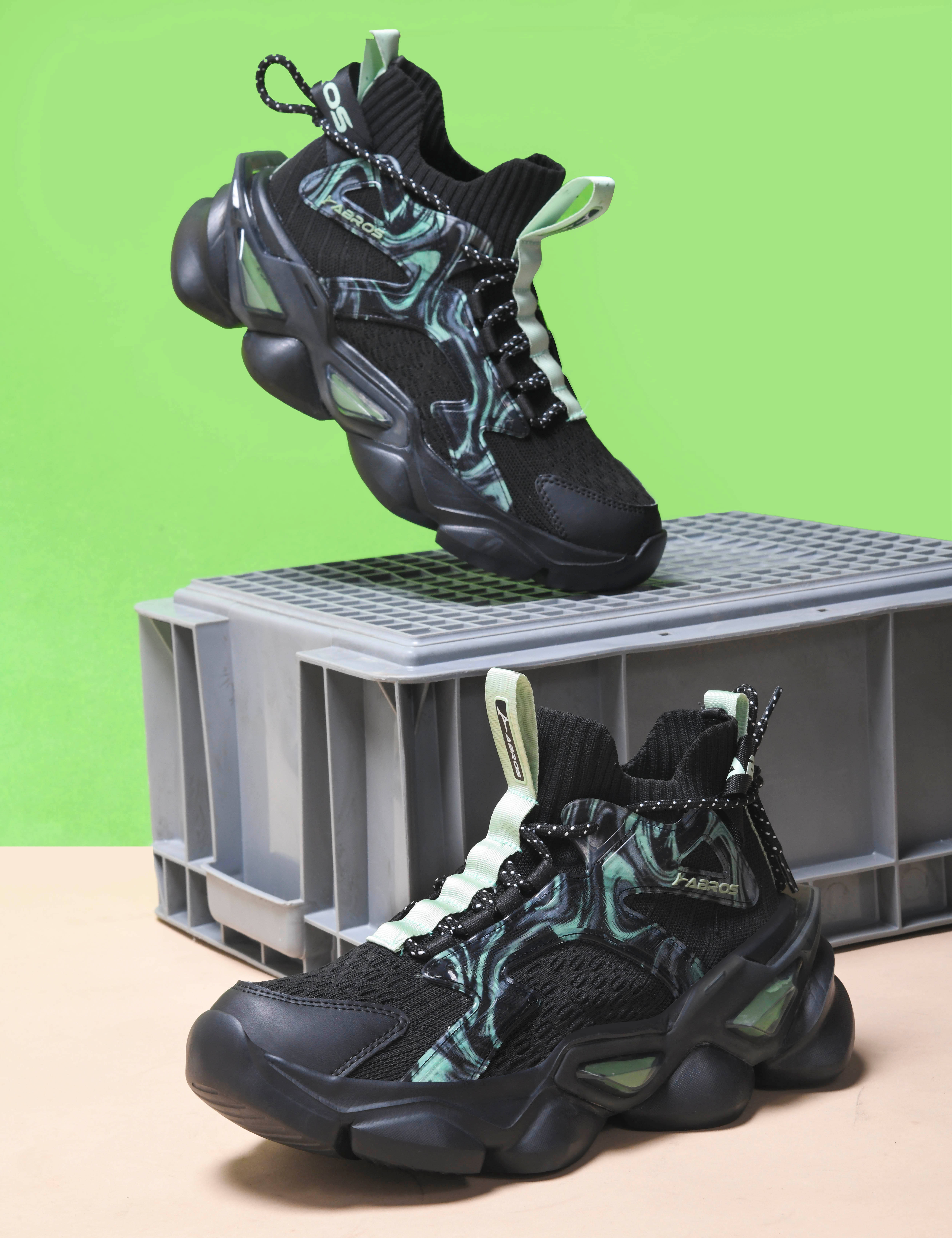     			Abros JIFER-O Black Men's Sneakers