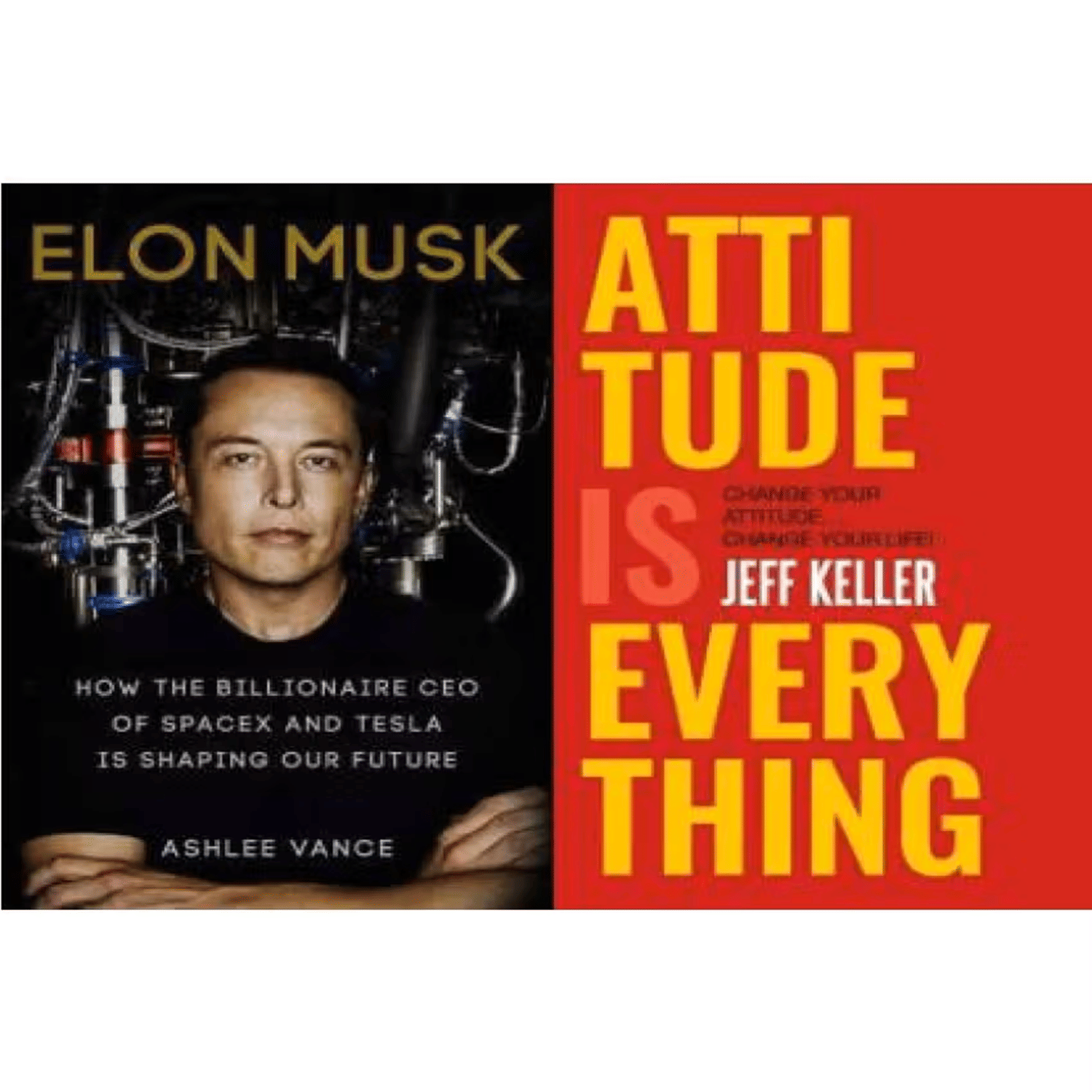 Combo Of 2 Books Elon Musk + Attitude Is Everything Combo Of 2 Books Elon Musk + Attitude Is Everything