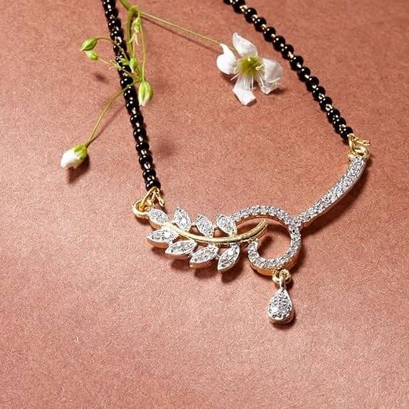     			GlowNest White Mangalsutra ( Pack of 1 )