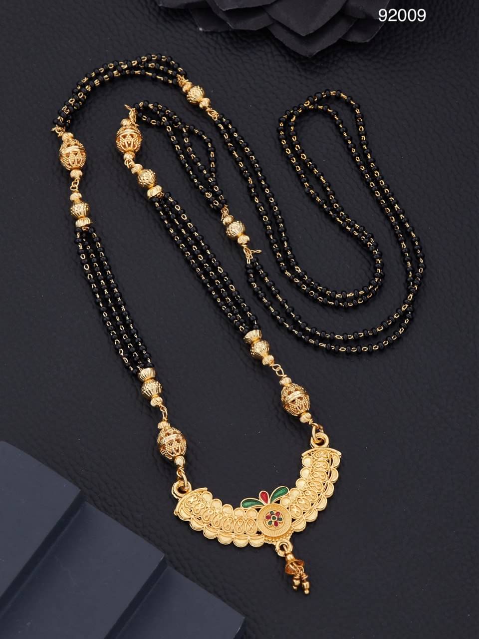     			KIEICE Golden Mangalsutra Set ( Pack of 1 )