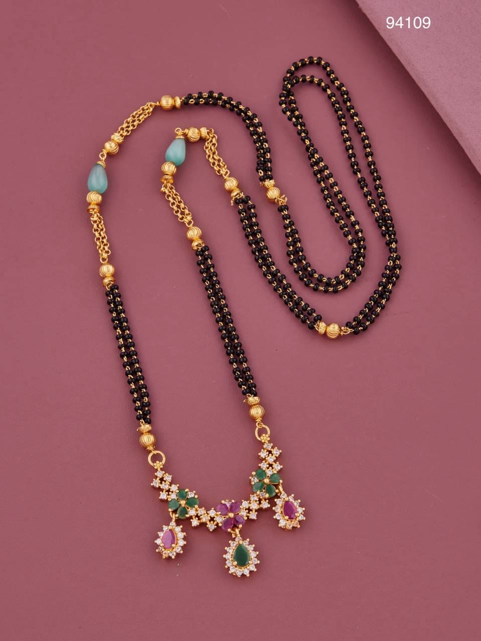 KIEICE Golden Mangalsutra Set ( Pack of 1 )     			KIEICE Golden Mangalsutra Set ( Pack of 1 )