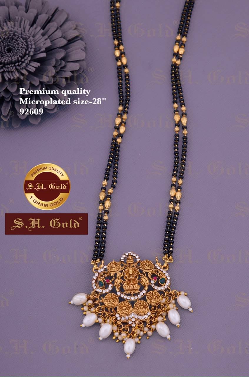 KIEICE Golden Mangalsutra Set ( Pack of 1 )     			KIEICE Golden Mangalsutra Set ( Pack of 1 )