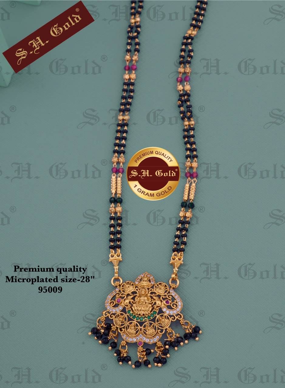     			KIEICE Golden Mangalsutra Set ( Pack of 1 )