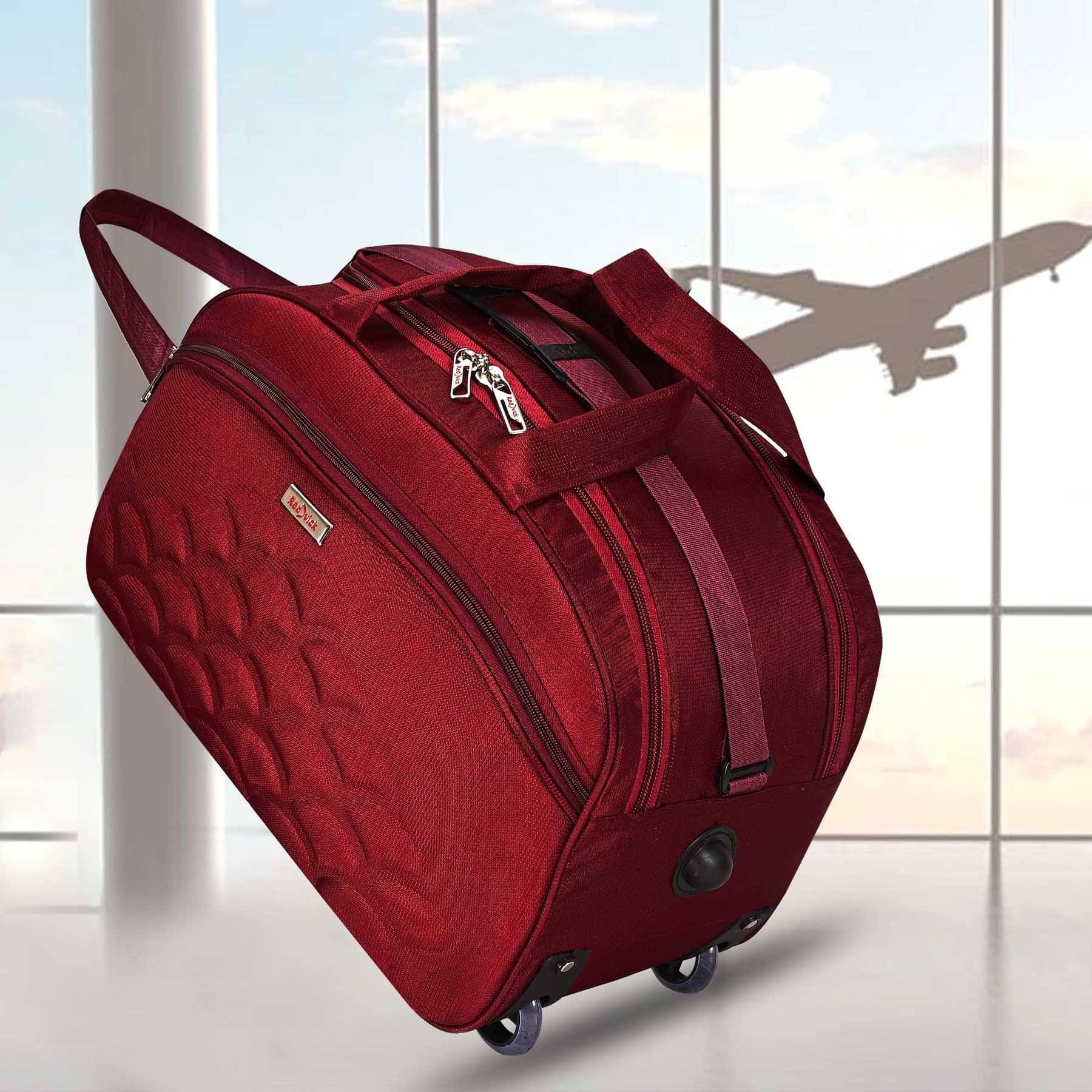     			Red vick 20 Ltrs Red Polyester Duffle Trolley