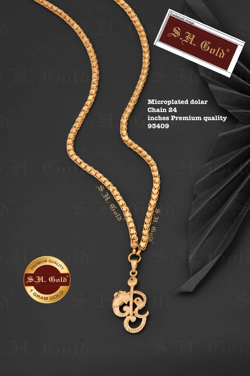 S H GOLD Gold Plated Chains Combo ( Set of 1 )     			S H GOLD Gold Plated Chains Combo ( Set of 1 )