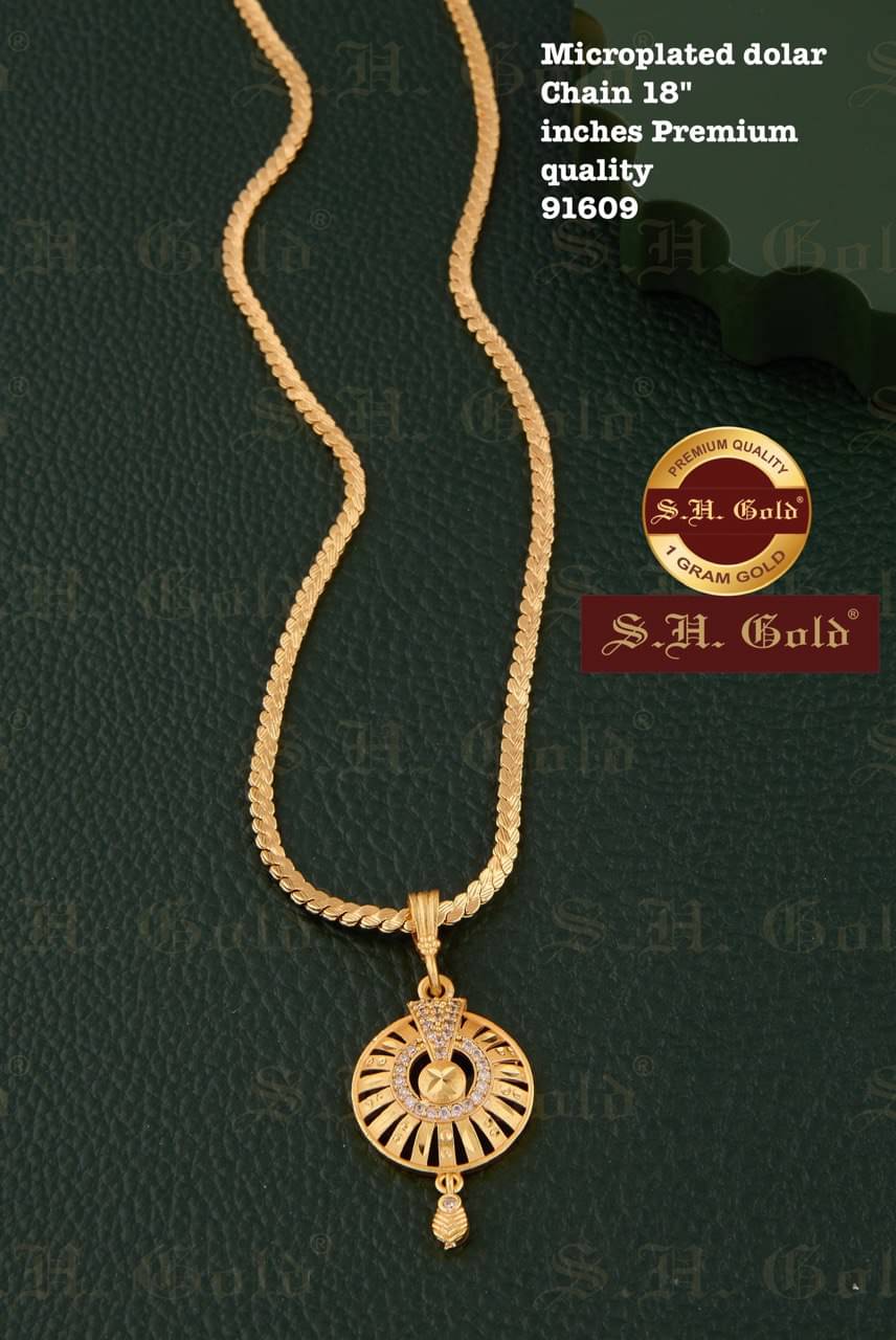 S H GOLD Gold Plated Chains Combo ( Set of 1 ) S H GOLD Gold Plated Chains Combo ( Set of 1 )