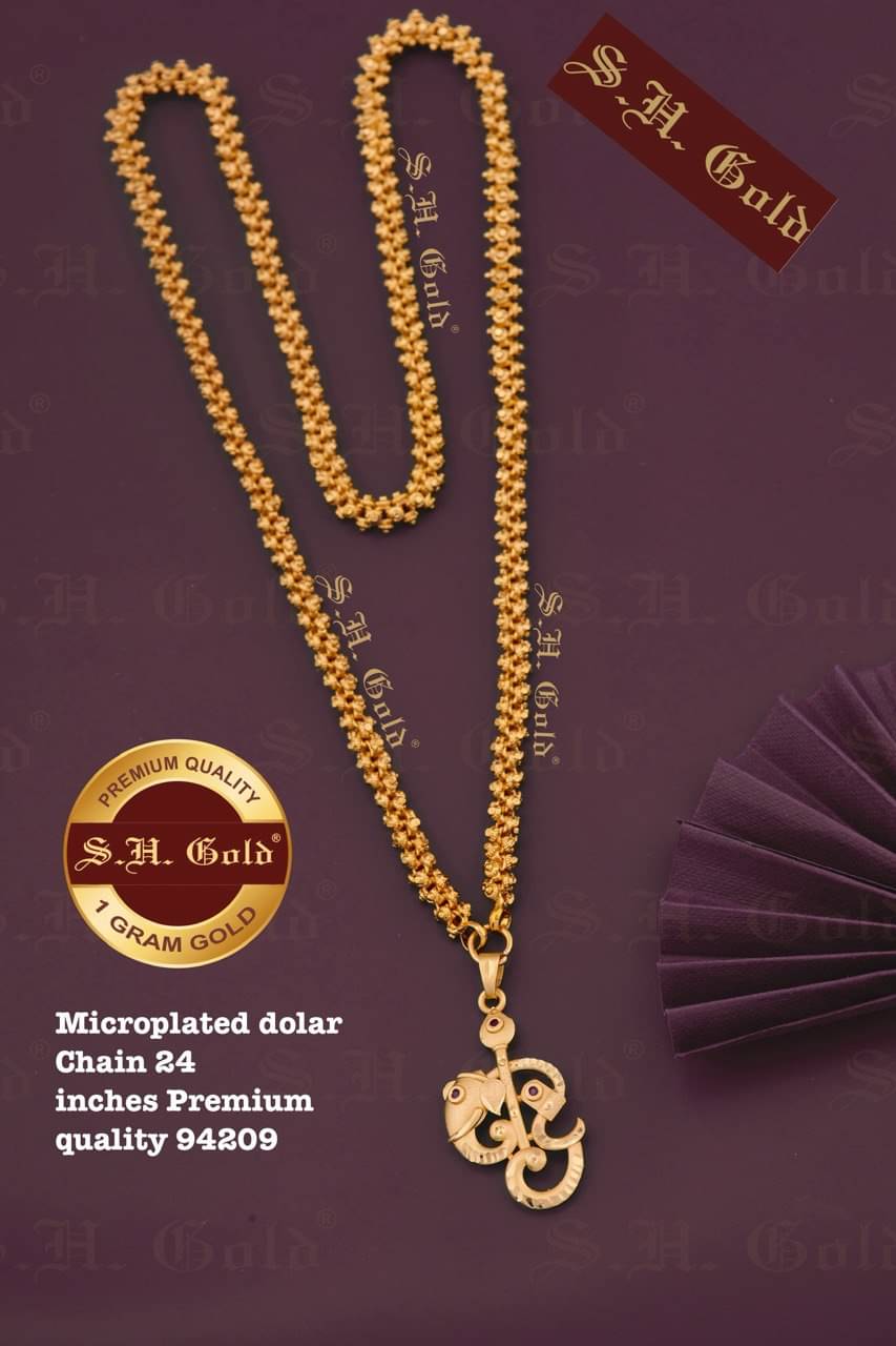 S H GOLD Gold Plated Chains Combo ( Set of 1 ) S H GOLD Gold Plated Chains Combo ( Set of 1 )