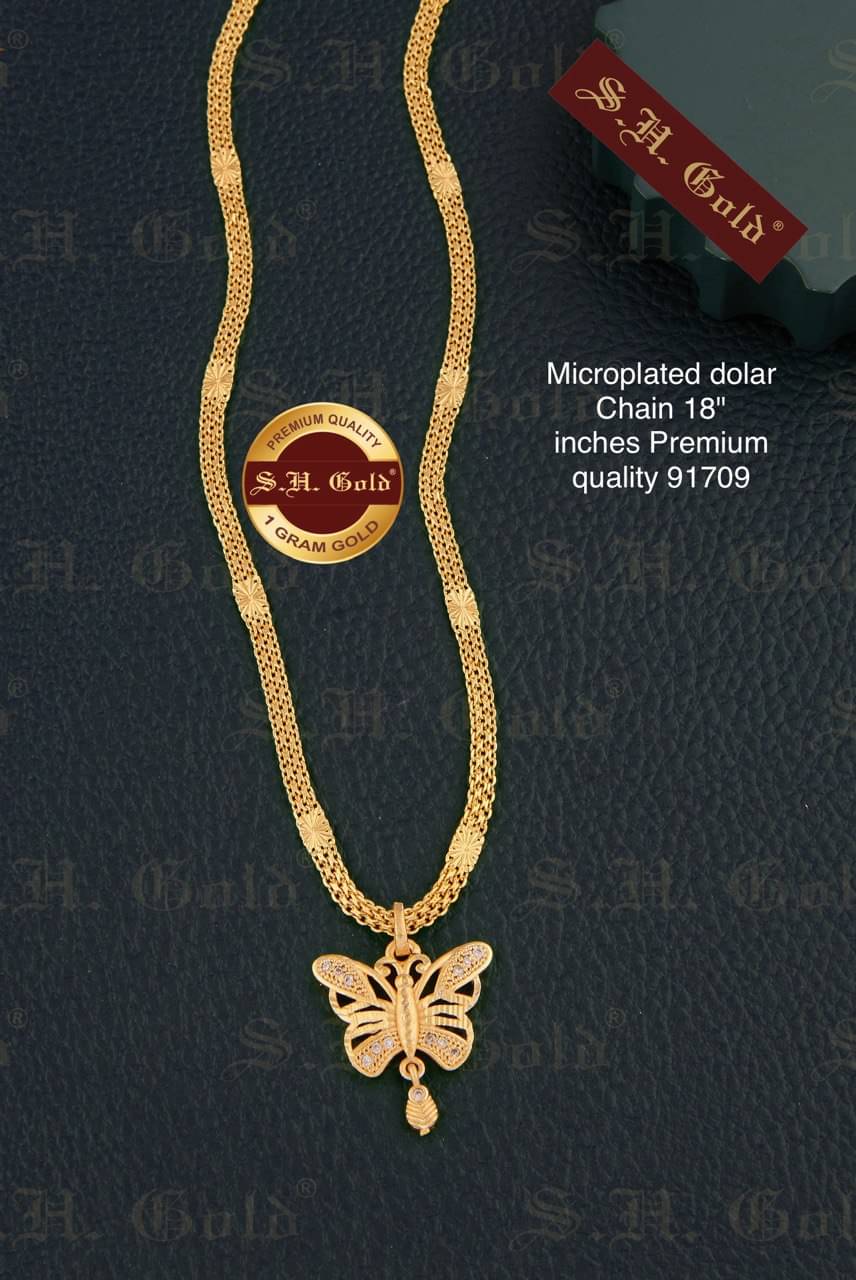 S H GOLD Gold Plated Chains Combo ( Set of 1 )     			S H GOLD Gold Plated Chains Combo ( Set of 1 )