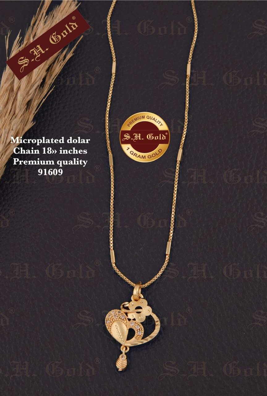 S H GOLD Gold Plated Chains Combo ( Set of 1 )     			S H GOLD Gold Plated Chains Combo ( Set of 1 )