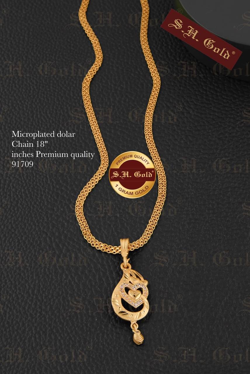 S H GOLD Gold Plated Chains Combo ( Set of 1 )     			S H GOLD Gold Plated Chains Combo ( Set of 1 )