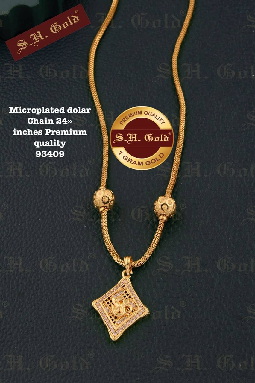 S H GOLD Gold Plated Chains Combo ( Set of 1 ) S H GOLD Gold Plated Chains Combo ( Set of 1 )