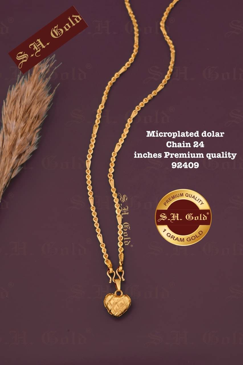 S H GOLD Gold Plated Chains Combo ( Set of 1 )     			S H GOLD Gold Plated Chains Combo ( Set of 1 )