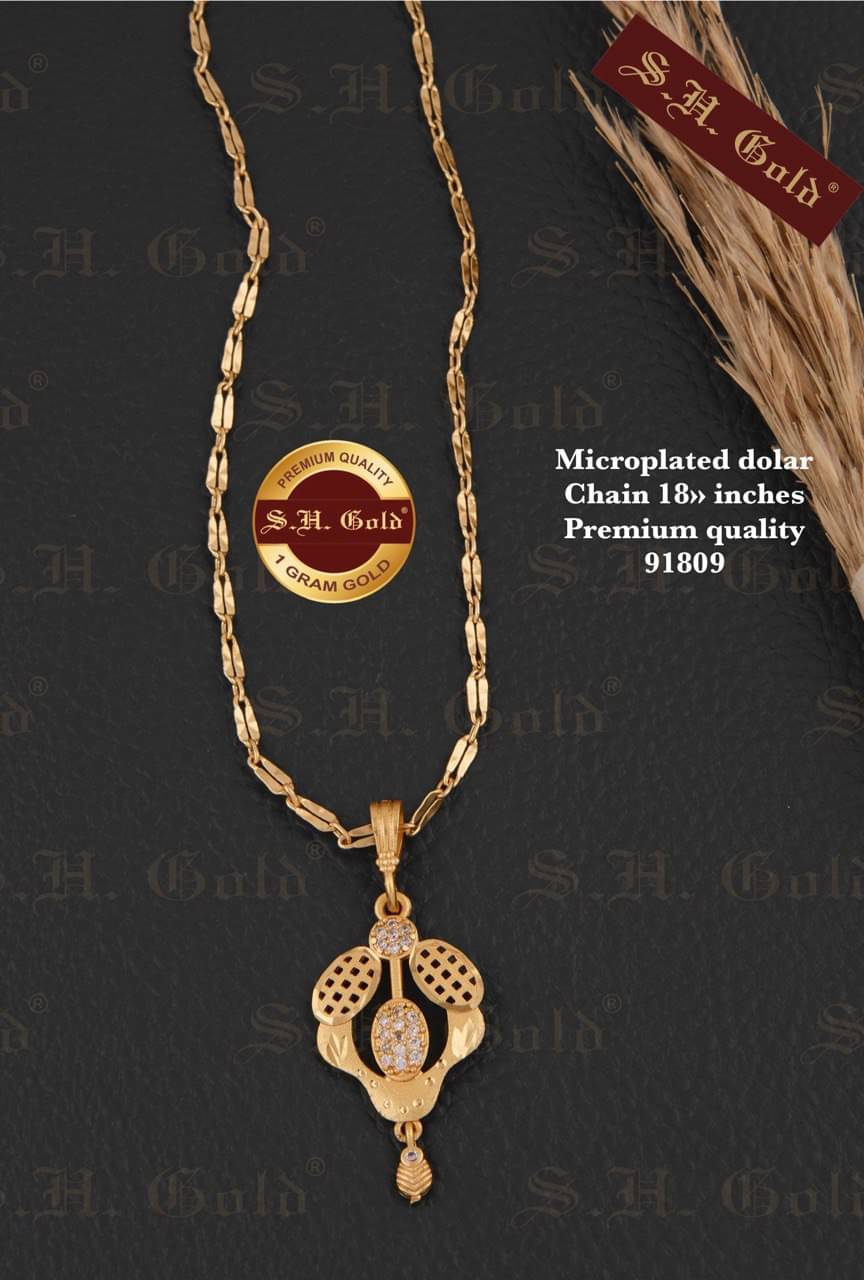 S H GOLD Gold Plated Chains Combo ( Set of 1 ) S H GOLD Gold Plated Chains Combo ( Set of 1 )