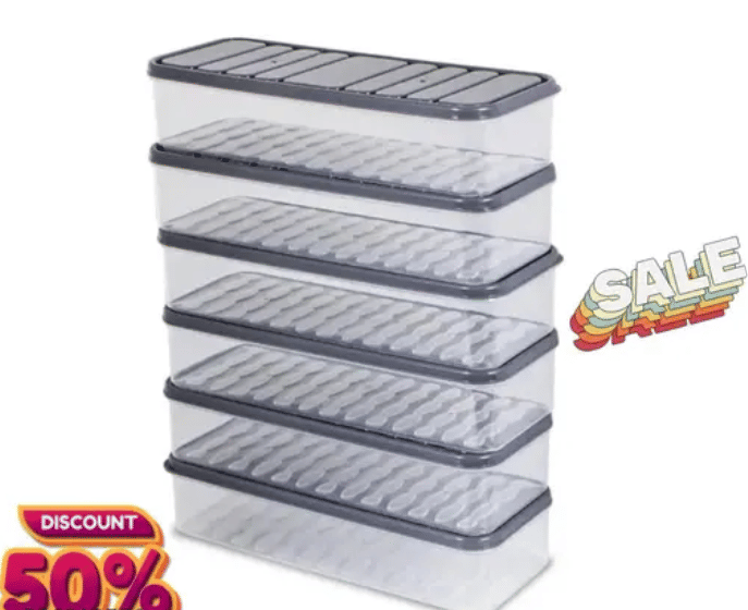     			SWASTICK FISH CONTAINERS Plastic Transparent Food Container ( Set of 1 )