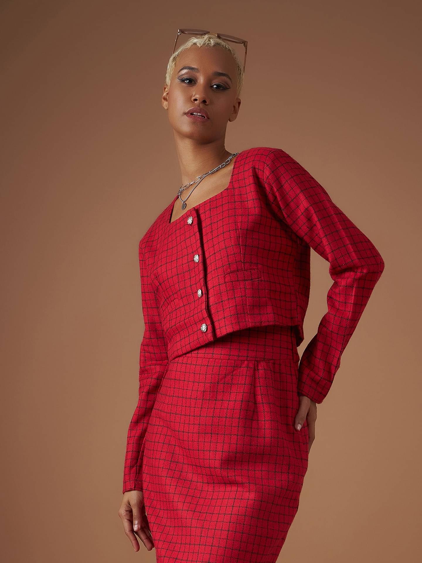 Sassafras Women's Polyester Regular Top ( Red ) Sassafras Women's Polyester Regular Top ( Red )