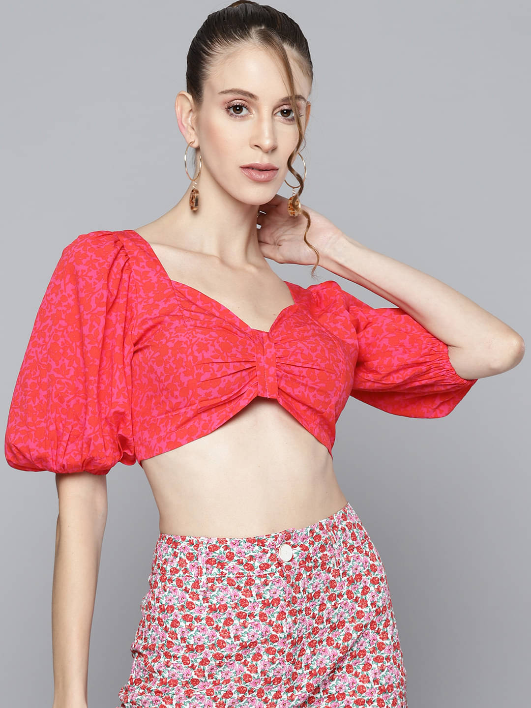 Sassafras Women's Polyester Regular Top ( Pink ) Sassafras Women's Polyester Regular Top ( Pink )