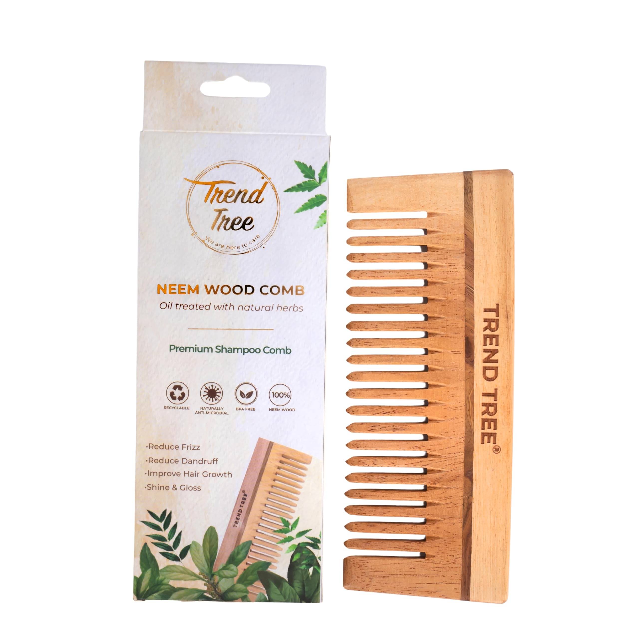     			TRENDTREE Wide Tooth Comb For All Hair Types ( Pack of 1 )