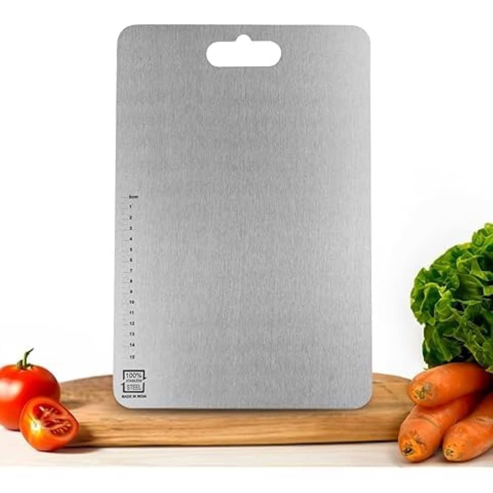 The HomeDecor Mart Steel Chopping Board 31 cm ( Pack of 1 )