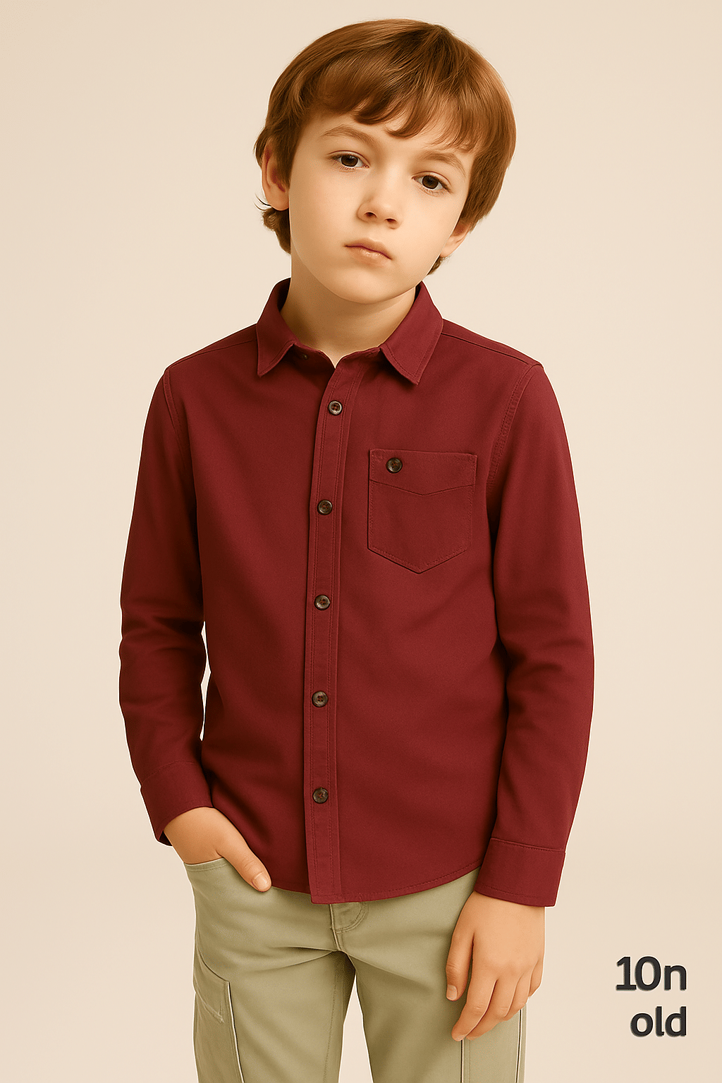 ZAKAR STYLE Pack of 1 Boys Cotton Blend Full Sleeves Shirt ( Red ) ZAKAR STYLE Pack of 1 Boys Cotton Blend Full Sleeves Shirt ( Red )