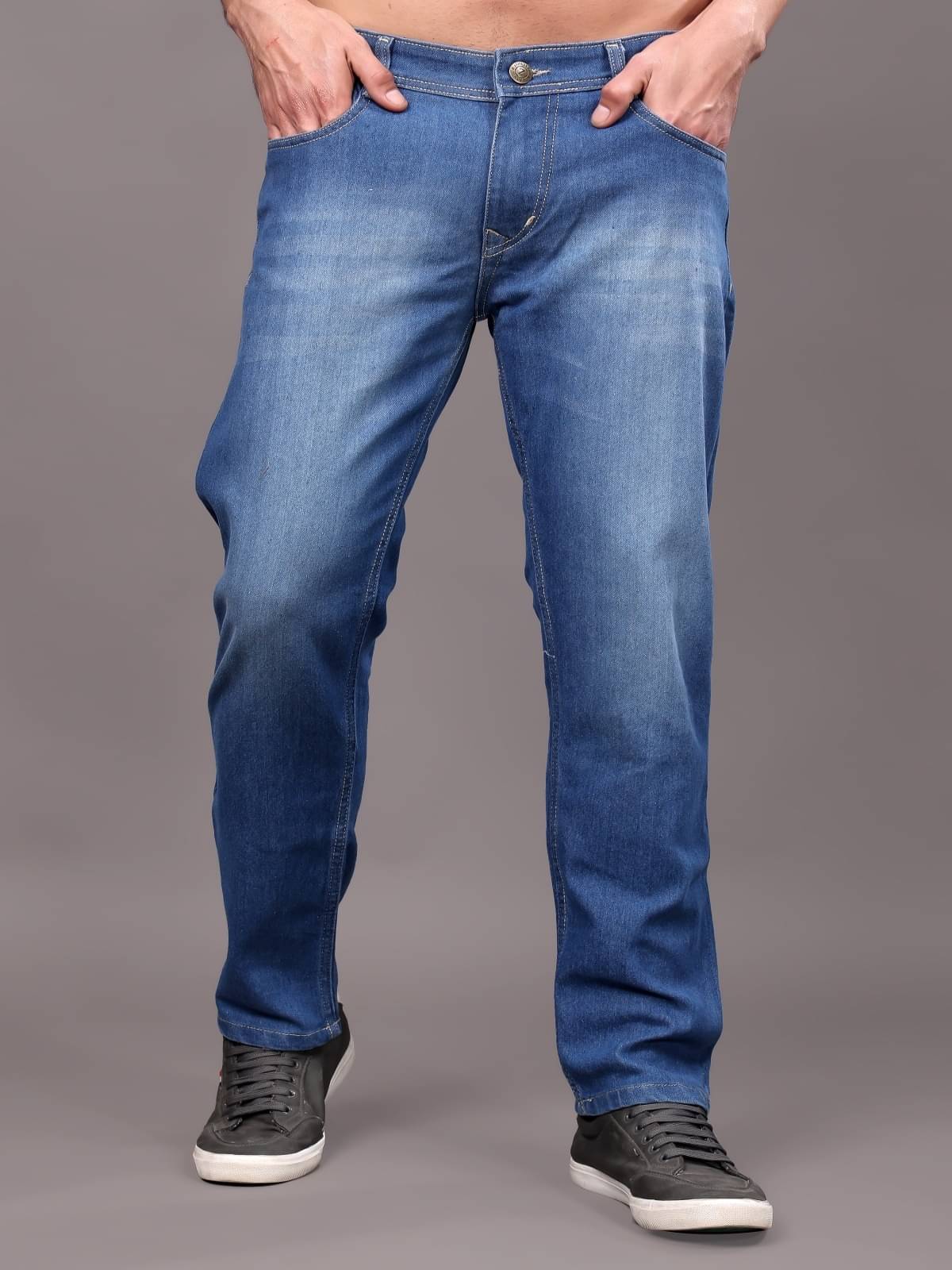 ZAYSH Regular Fit Basic Men's Jeans - Blue ( Pack of 1 ) ZAYSH Regular Fit Basic Men's Jeans - Blue ( Pack of 1 )