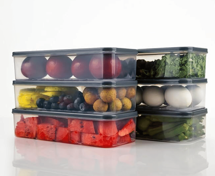     			sawstick Storage Container Plastic Transparent Food Container ( Set of 1 )