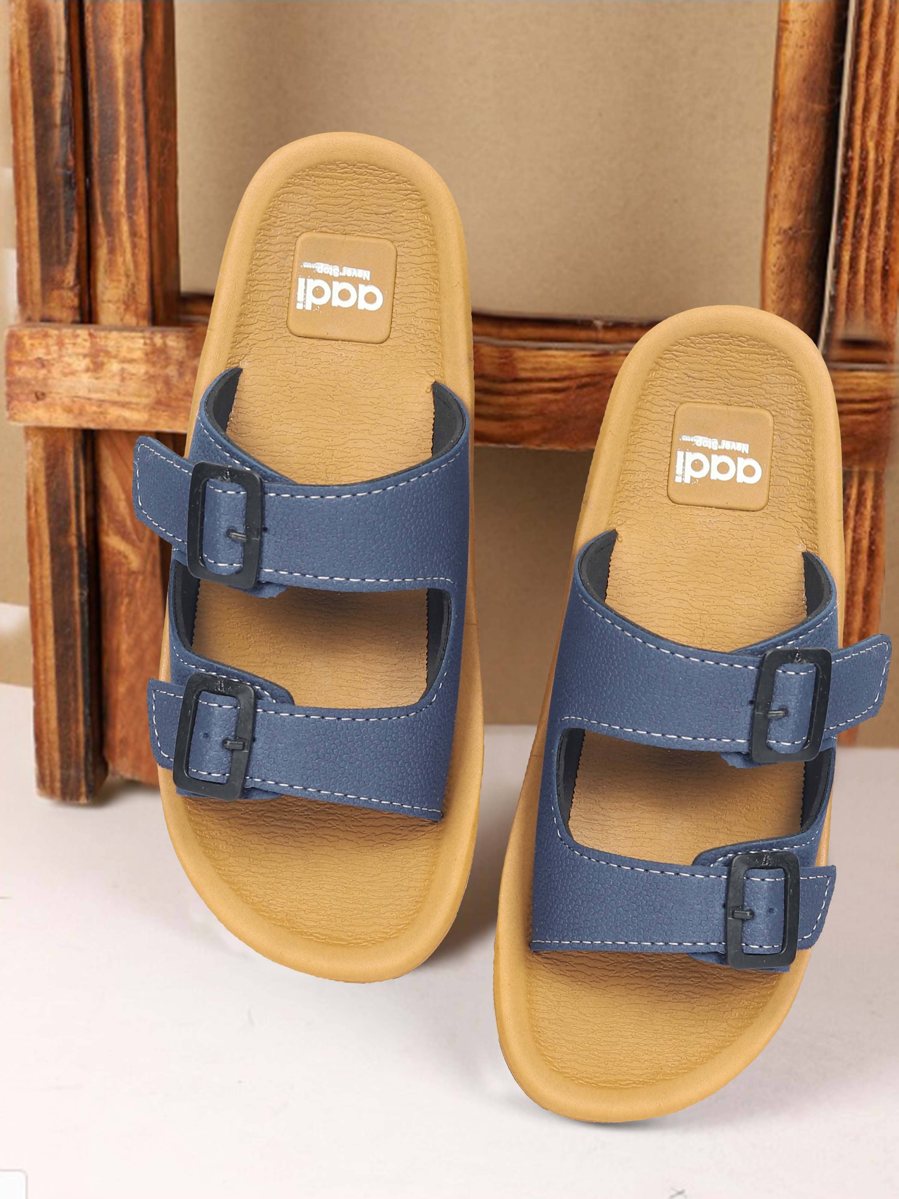 Aadi Brown Men's Slide Flip Flop