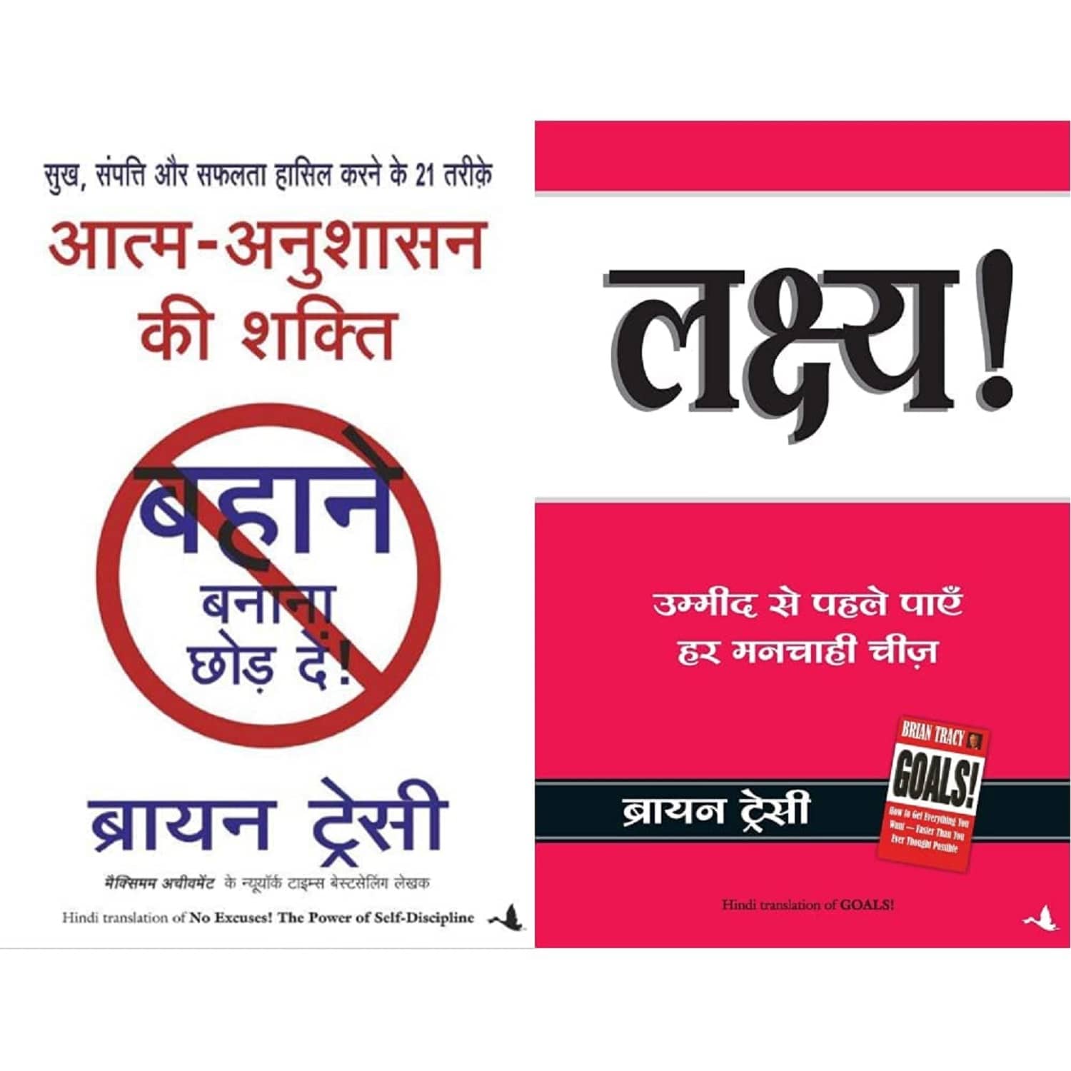 Aatma Anushasan Ki Shakti (No Excuses In Hindi) + Lakshya (Goals) (Hindi) (Set of 2 Books)