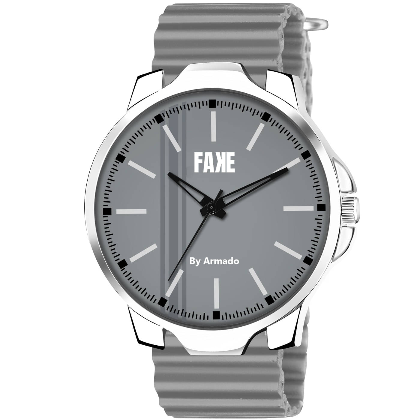     			Armado Dark Grey Silicon Analog Men's Watch