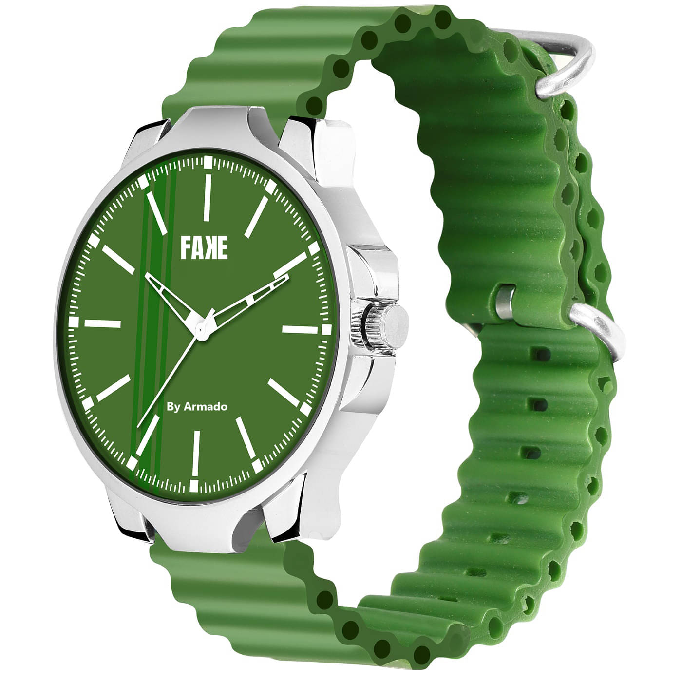     			Armado Green Silicon Analog Men's Watch
