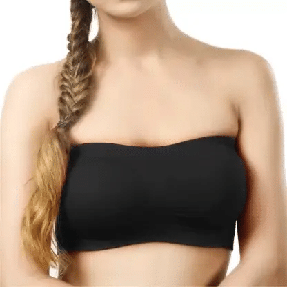     			Brifesha Pack of 1 Cotton Non Padded Tube Bra For Women ( Black )