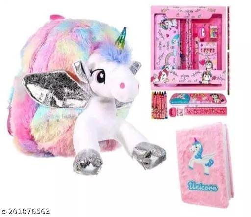    			Combo of 9 Pcs Unicorn Stationery Set for Kids | Stationery Items for Girls | All Stationery Set Return Gift Set | Include School Supplies