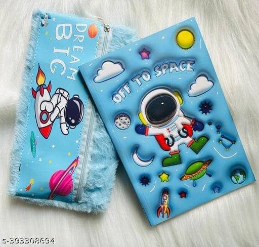     			Combo of unicor 3D Pouch with Unicorn pens, pencil and Brooch (PACK OF 7)