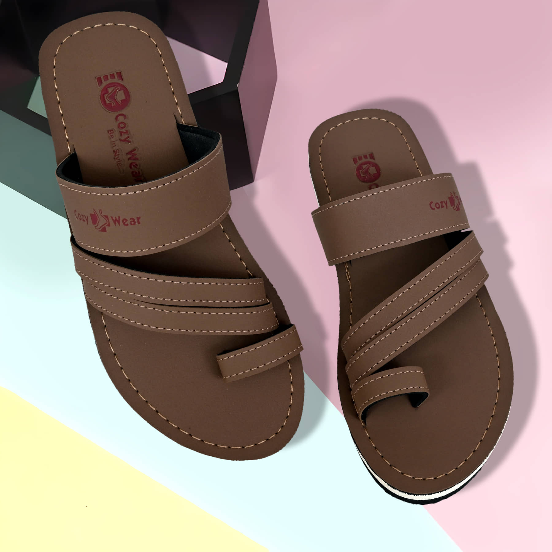 Cozy Wear Brown Men's Daily Slipper