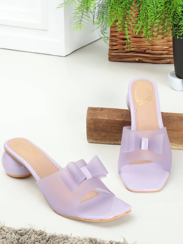     			DIPYO Purple Women's Sandal Heels