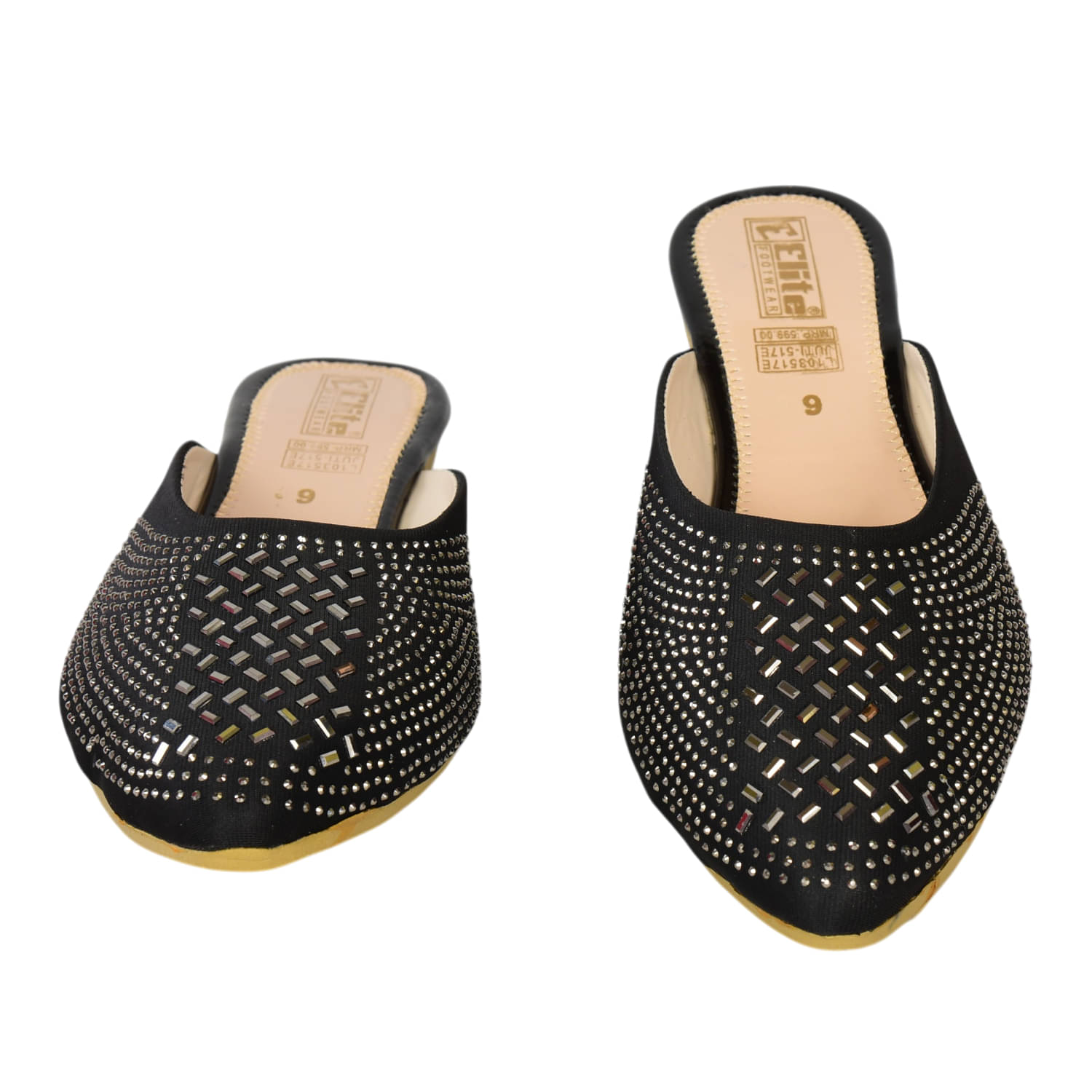     			Elite Black Women's Flats