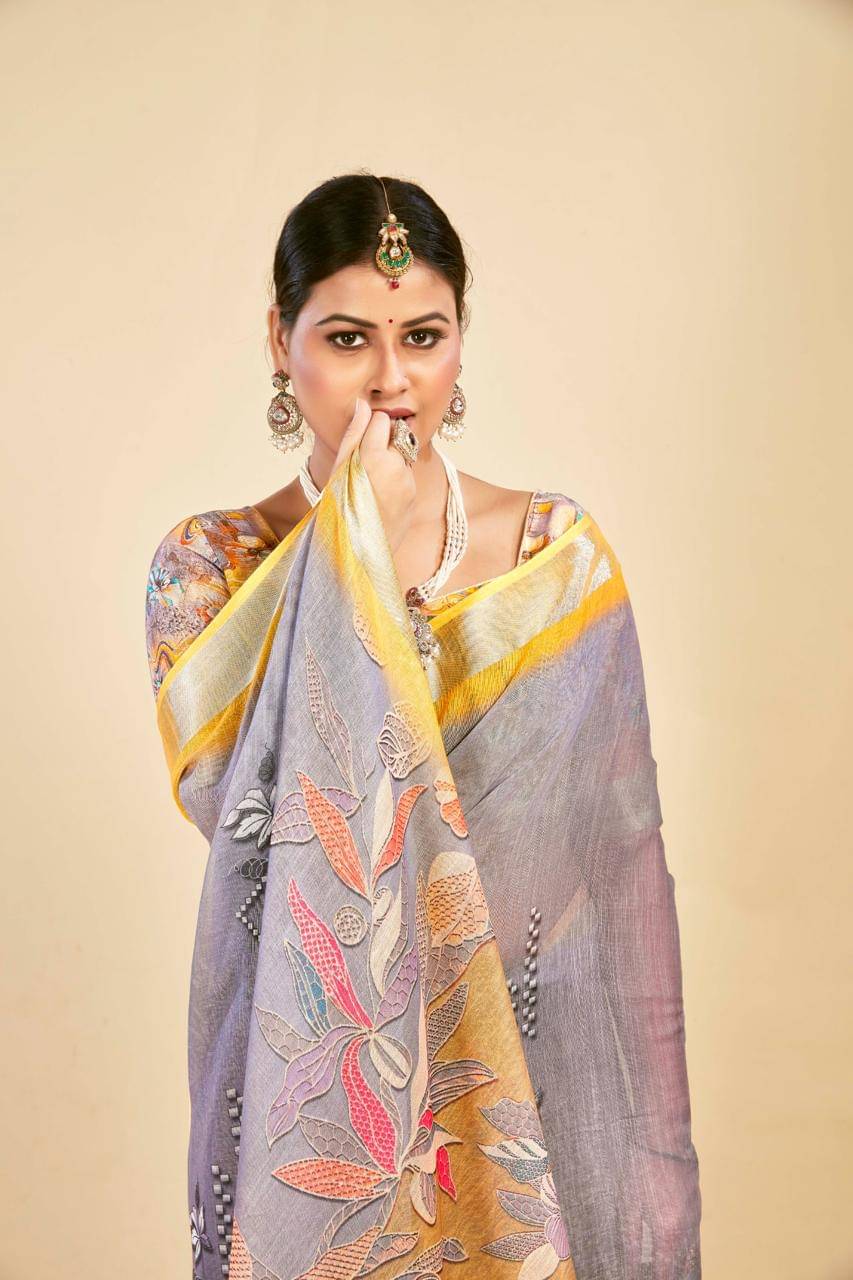     			Ethnic Trendz Cotton Printed Saree With Unstitched Blouse Piece ( Multicolor 3 )