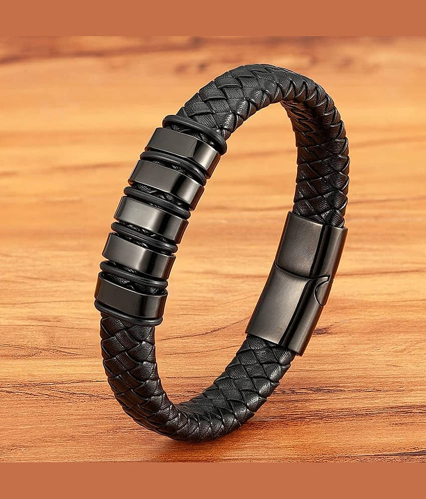 FASHION FRILL Black Bracelet ( Pack of 1 ) - Bangles & Bracelets | Buy online on ZillyBuy