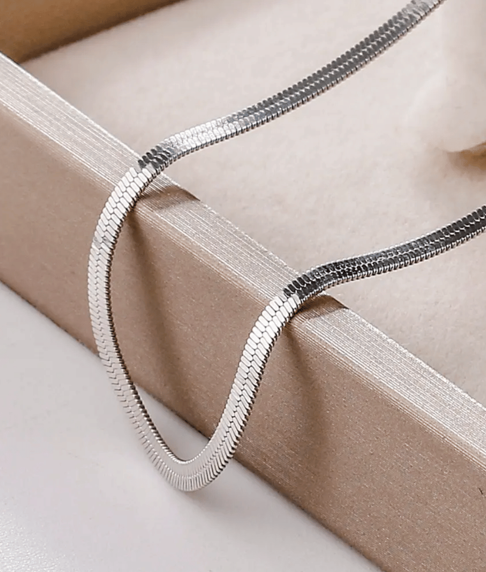 FASHION FRILL Silver Plated Stainless Steel Chain ( Pack of 1 )