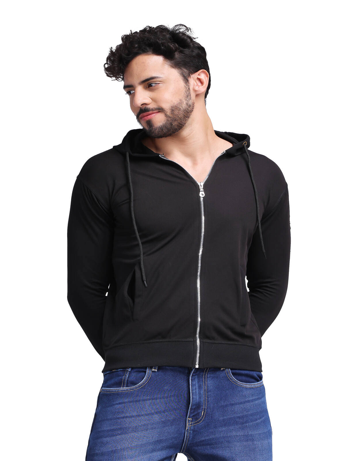     			FLIRTY SOUL Polyester Men's Casual Jacket - Black ( Pack of 1 )
