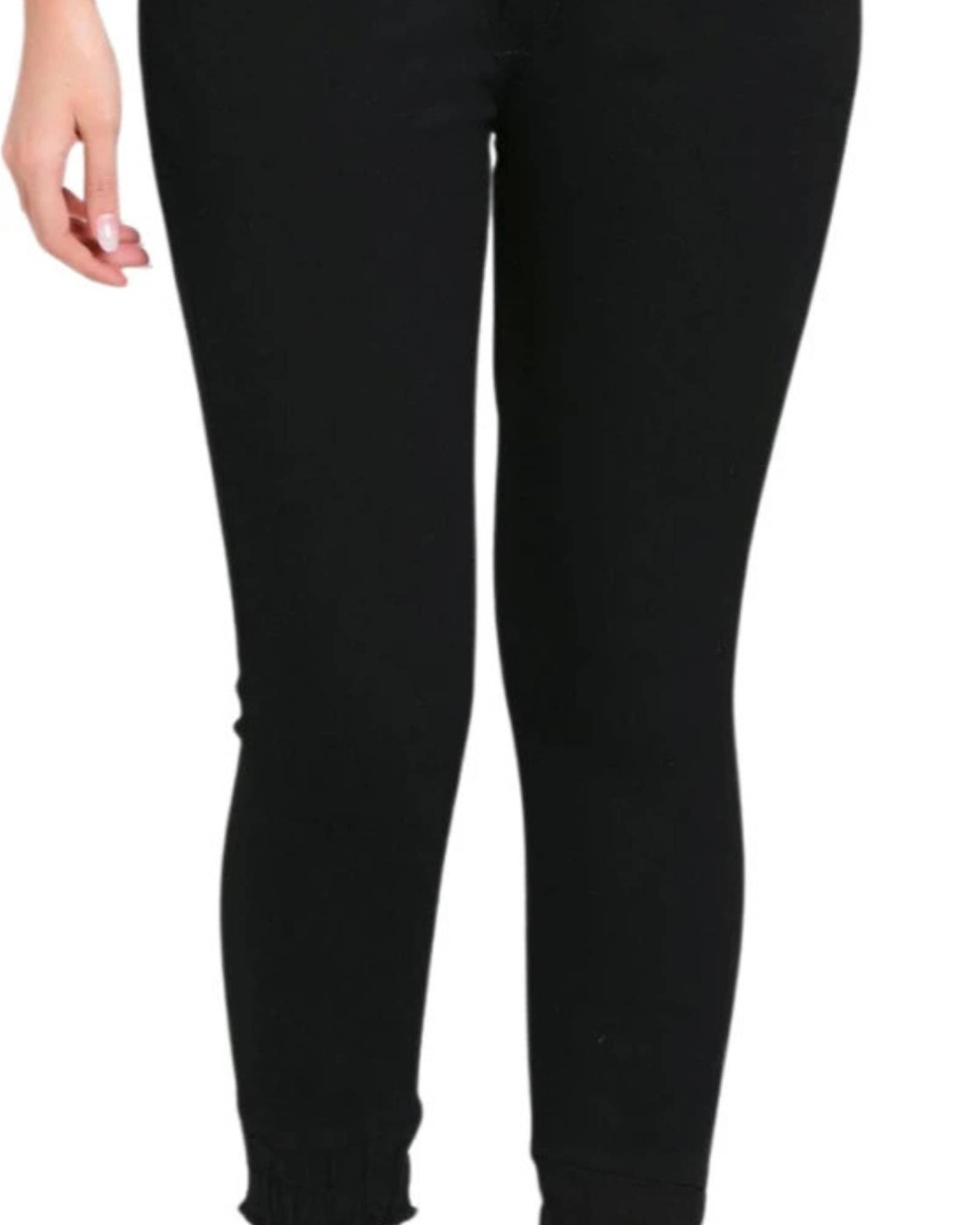     			FLYING GIRLS Women's Jogger High-Rise Jeans ( Black )