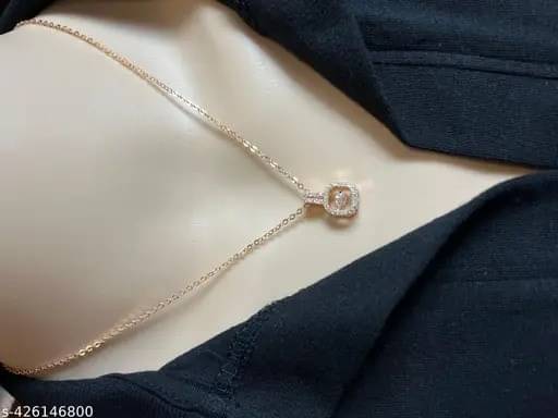     			GlowNest Rose Gold Plated Chain ( Set of 1 )