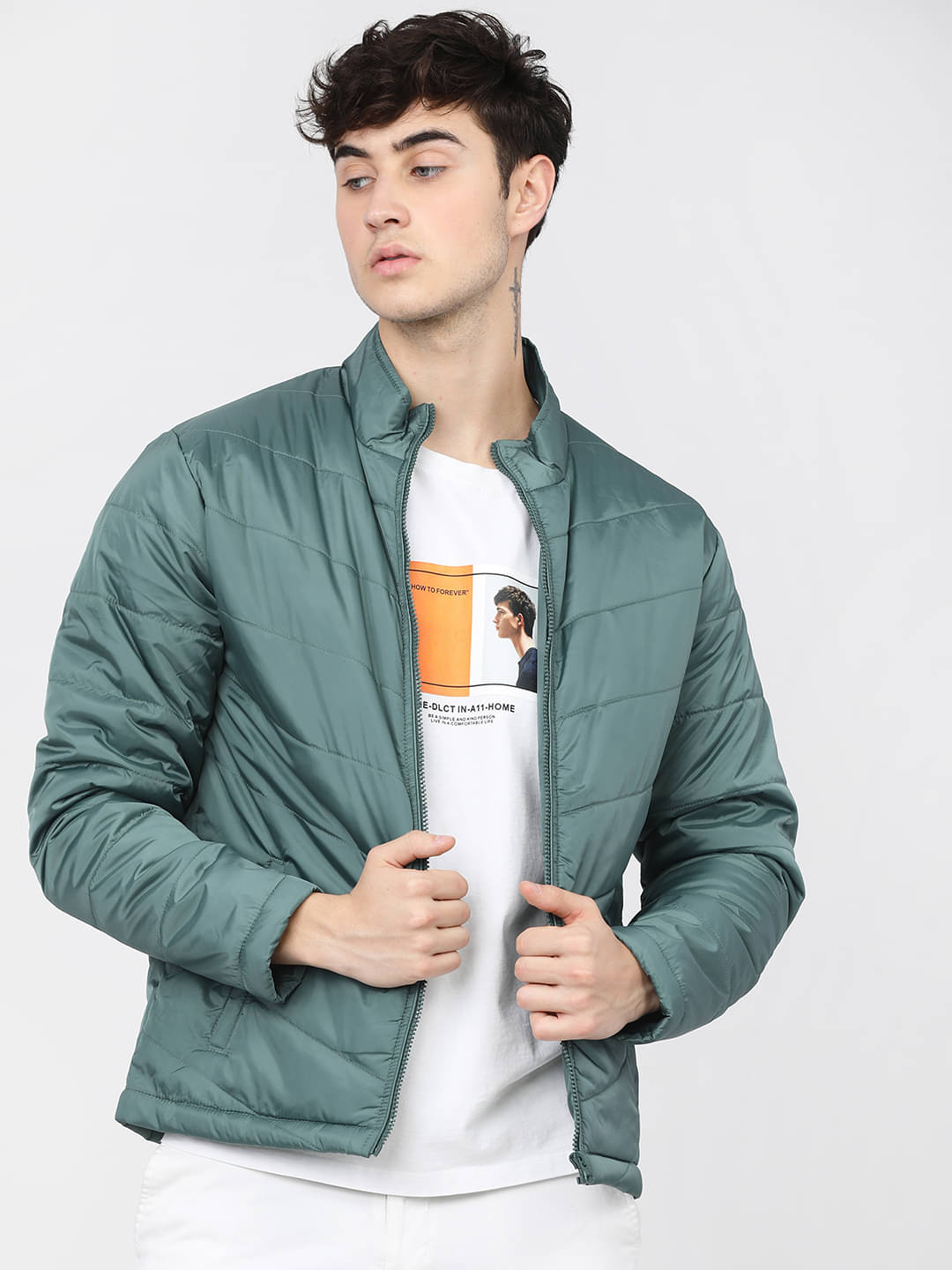 Highlander Polyester Blend Men's Casual Jacket - Green ( Pack of 1 ) Highlander Polyester Blend Men's Casual Jacket - Green ( Pack of 1 )