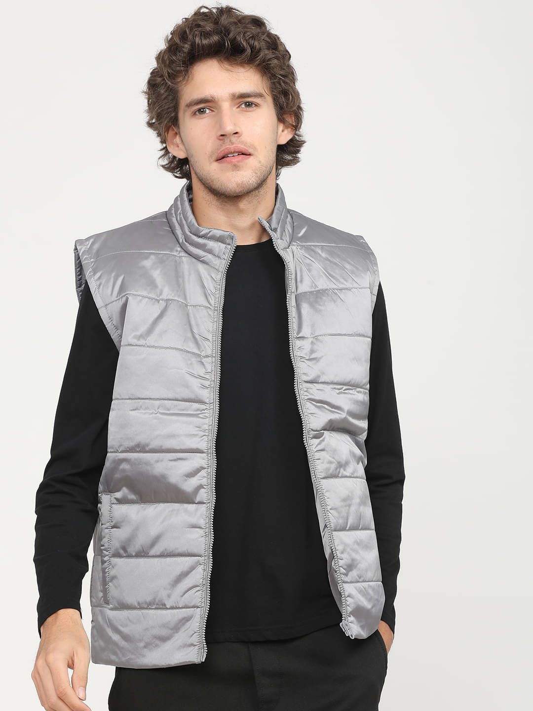     			Highlander Polyester Blend Men's Casual Jacket - Grey ( Pack of 1 )