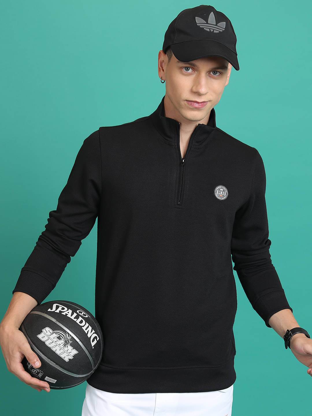 Highlander Polyester High Neck Men's Sweatshirt - Black ( Pack of 1 ) Highlander Polyester High Neck Men's Sweatshirt - Black ( Pack of 1 )